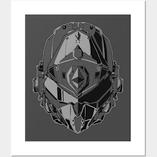 ETH cryptocurrency mecha Posters and Art